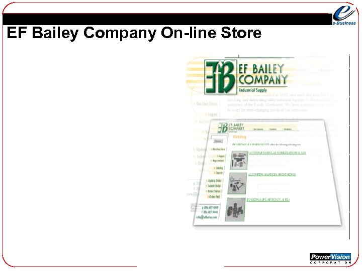 EF Bailey Company On-line Store 