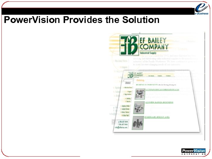 Power. Vision Provides the Solution 