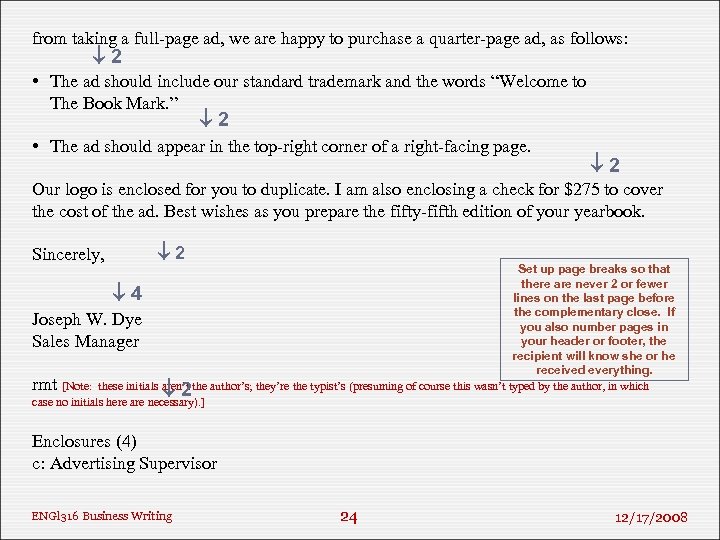 from taking a full-page ad, we are happy to purchase a quarter-page ad, as