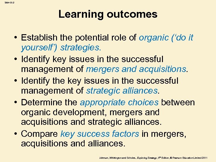 Slide 10. 2 Learning outcomes • Establish the potential role of organic (‘do it