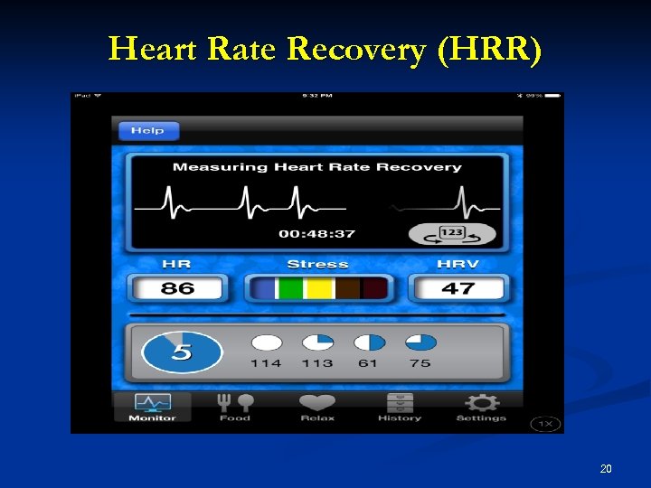 Heart Rate Recovery (HRR) 20 