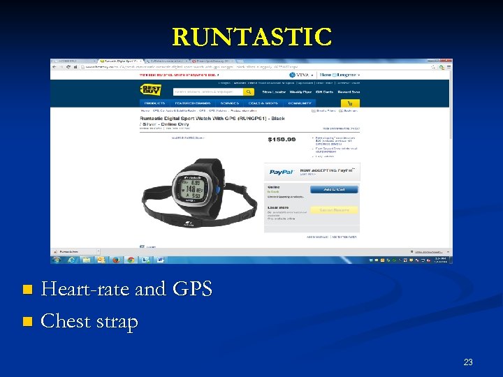 RUNTASTIC Heart-rate and GPS n Chest strap n 23 