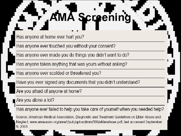 AMA Screening 