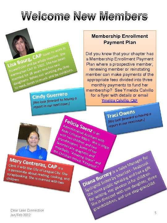 Welcome New Membership Enrollment Payment Plan rk in o wo e s t P