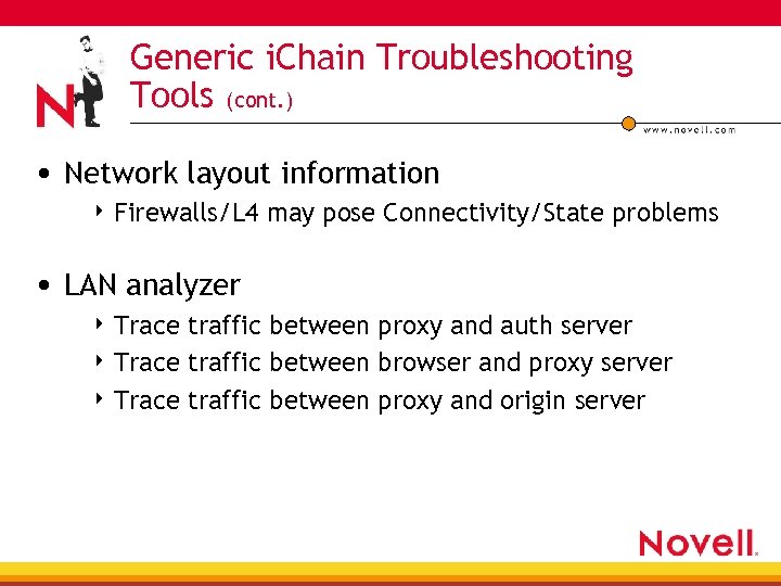 Generic i. Chain Troubleshooting Tools (cont. ) • Network layout information 4 Firewalls/L 4