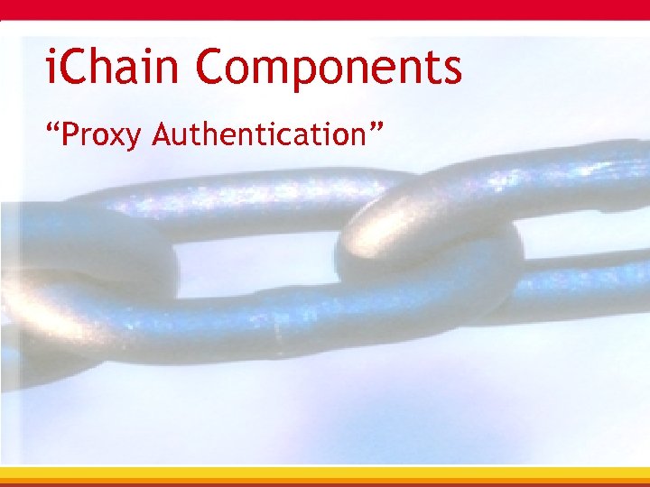i. Chain Components “Proxy Authentication” 