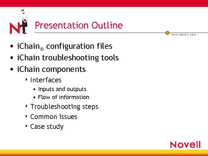 Presentation Outline • i. Chain ® configuration files • i. Chain troubleshooting tools •