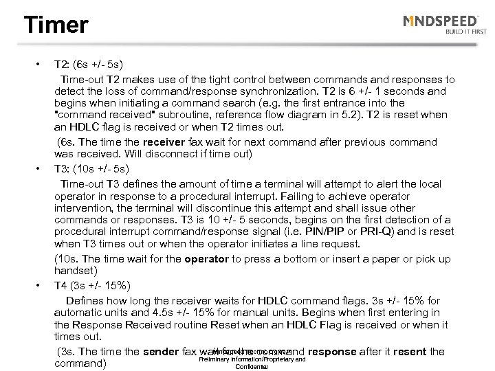 Timer • • • T 2: (6 s +/- 5 s) Time-out T 2
