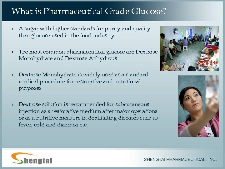 What is Pharmaceutical Grade Glucose? › A sugar with higher standards for purity and