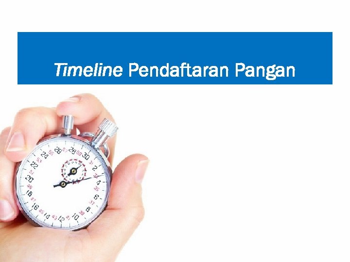 Timeline Pendaftaran Pangan 16 