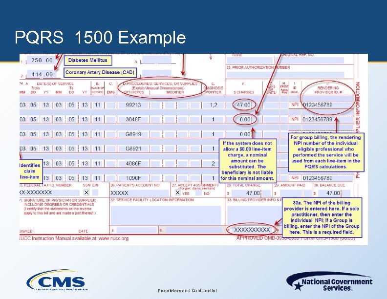 PQRS 1500 Example Proprietary and Confidential 