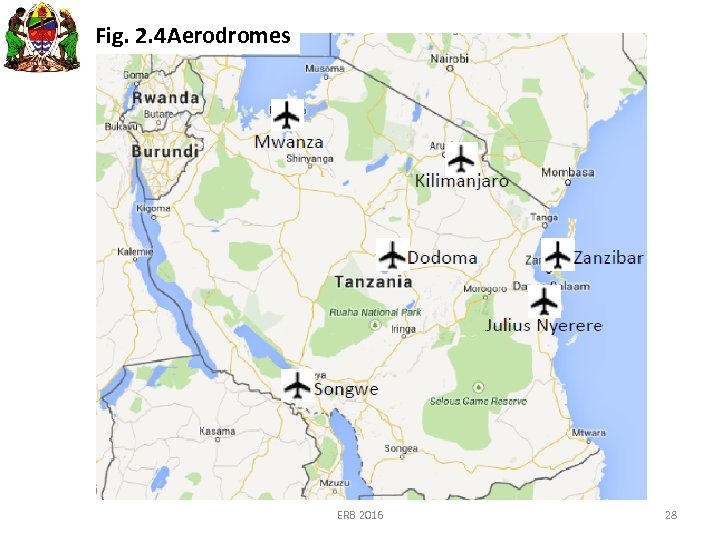 Fig. 2. 4 Aerodromes ERB 2016 28 