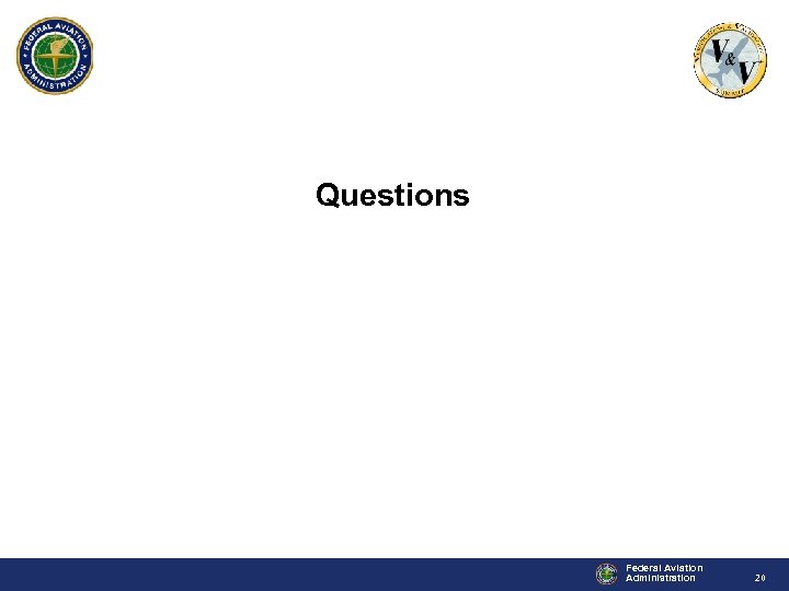 Questions Federal Aviation Administration 20 