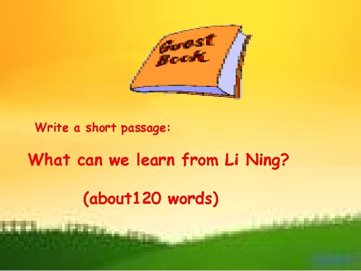 Look at the photos. Say who the people are and which sports they play.