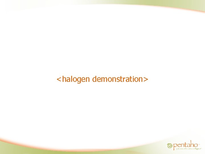 <halogen demonstration> 