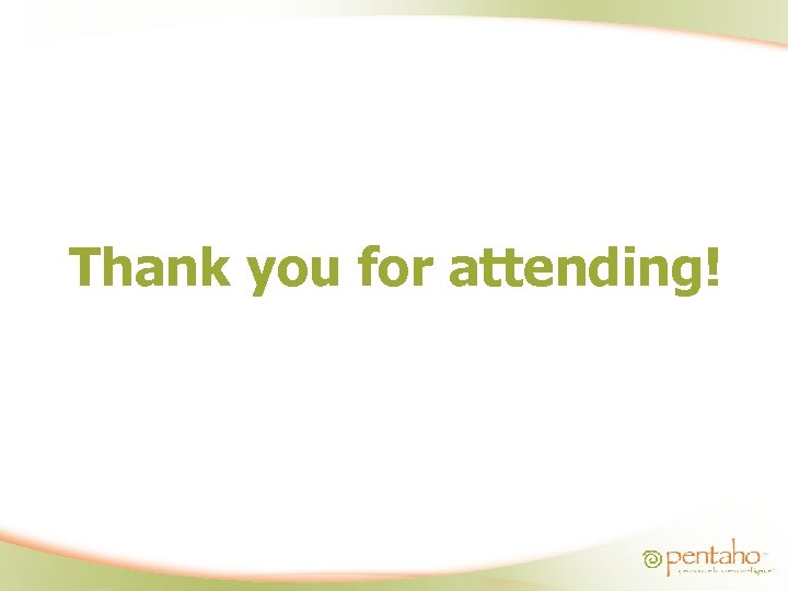 Thank you for attending! 