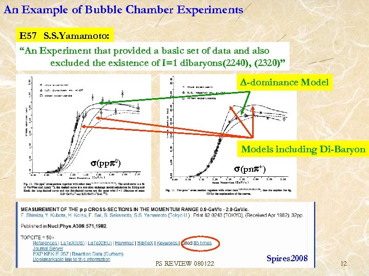 An Example of Bubble Chamber Experiments E 57　S. S. Yamamoto: “An Experiment that provided