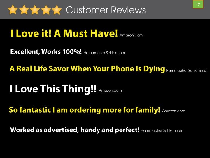 17 5 Star Customer Reviews 