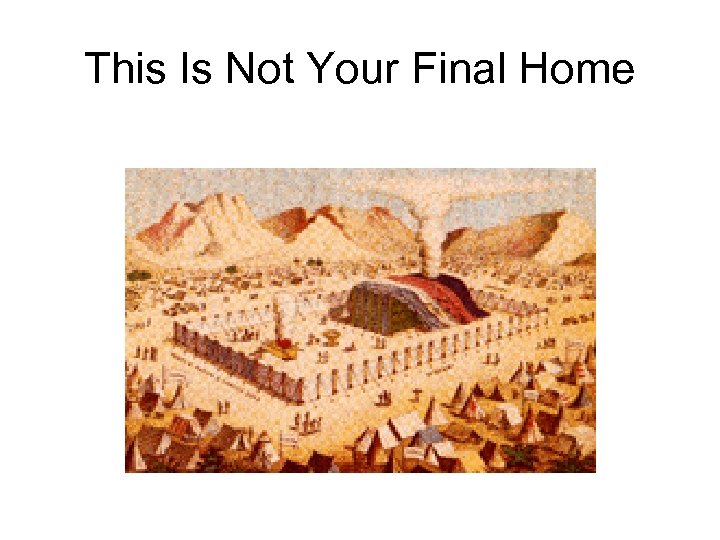 This Is Not Your Final Home 
