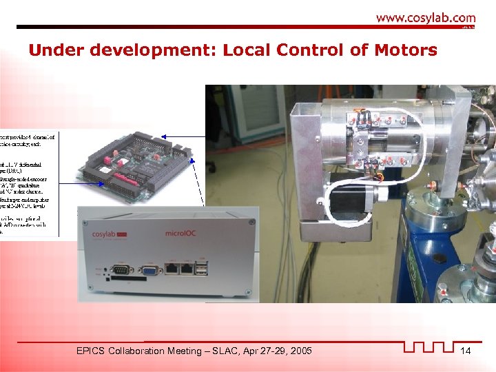 Under development: Local Control of Motors EPICS Collaboration Meeting – SLAC, Apr 27 -29,
