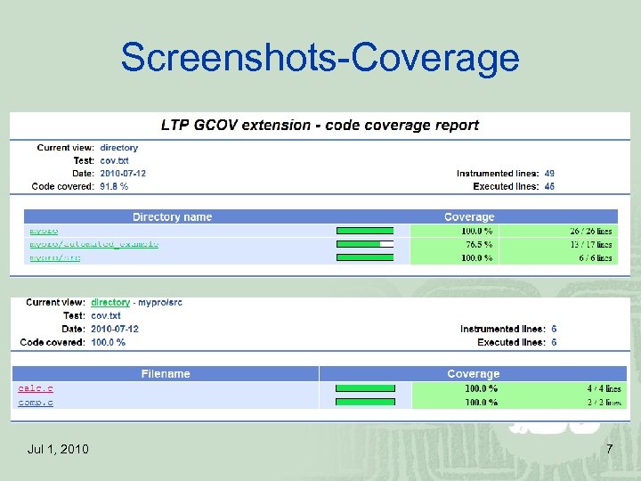 Screenshots-Coverage Jul 1, 2010 7 