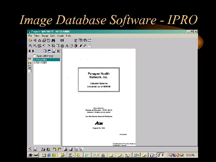 Image Database Software - IPRO © Hanson Bridgett Marcus Vlahos & Rudy, LLP 2002