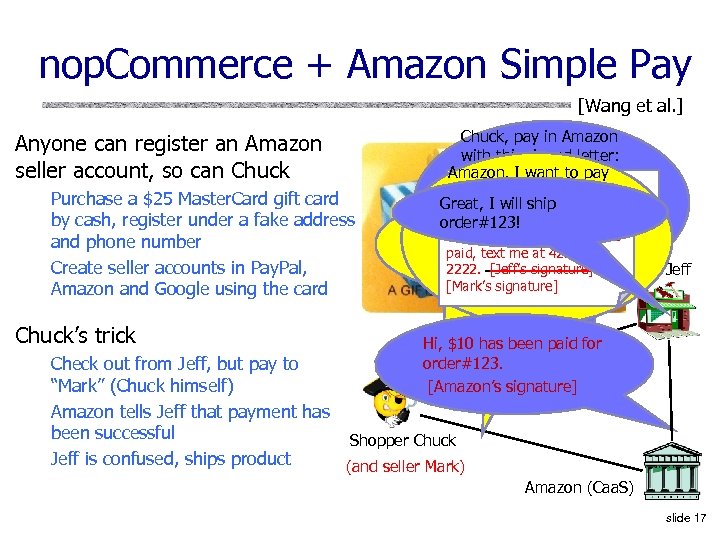 nop. Commerce + Amazon Simple Pay [Wang et al. ] Anyone can register an