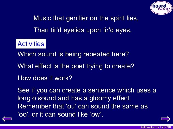 Music that gentlier on the spirit lies, Than tir’d eyelids upon tir’d eyes. Activities