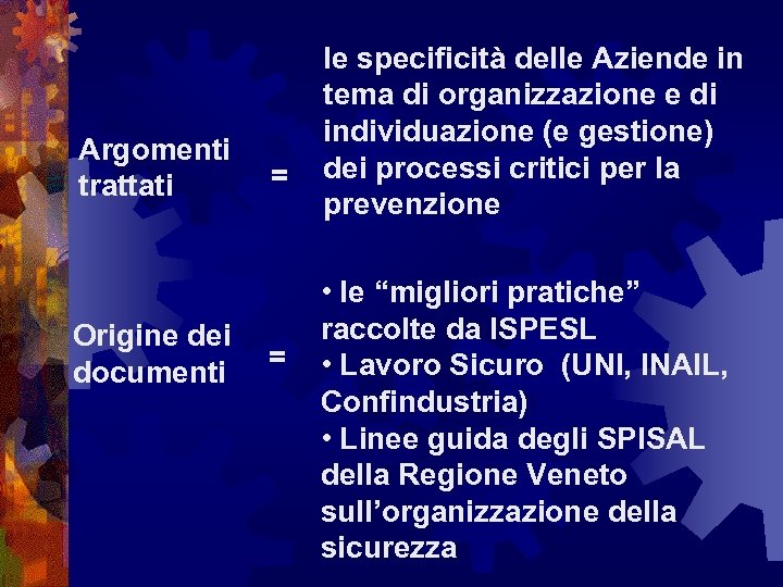 Argomenti trattati Origine dei documenti = = le specificità delle Aziende in tema di