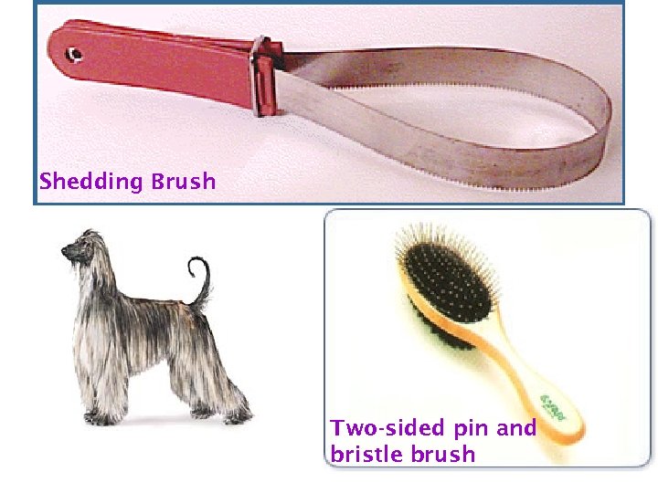 Shedding Brush Two-sided pin and bristle brush 