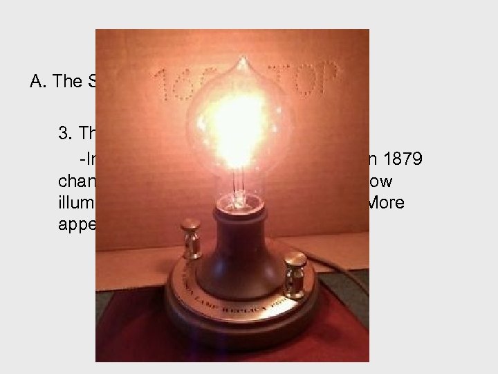 I. The New Metropolis A. The Shape of the Industrial City 3. The Electric