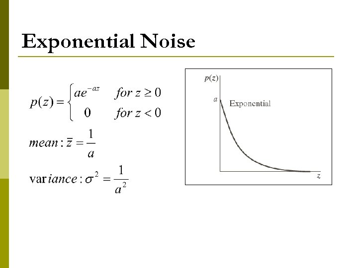 Exponential Noise 