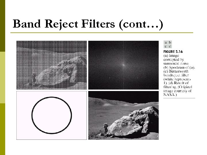 Band Reject Filters (cont…) 