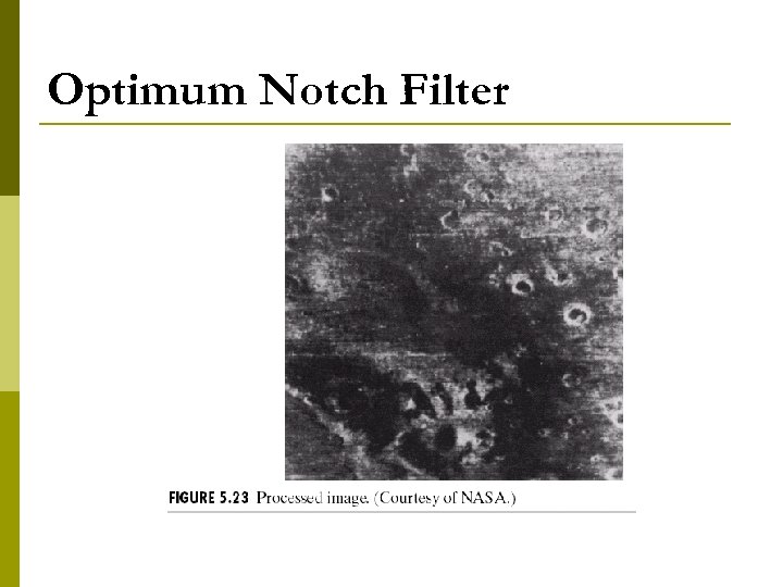 Optimum Notch Filter 