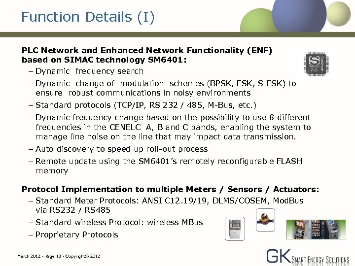 Function Details (I) PLC Network and Enhanced Network Functionality (ENF) based on SIMAC technology