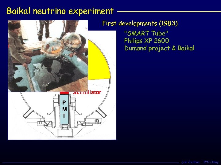 Baikal neutrino experiment First developments (1983) Photocathode 