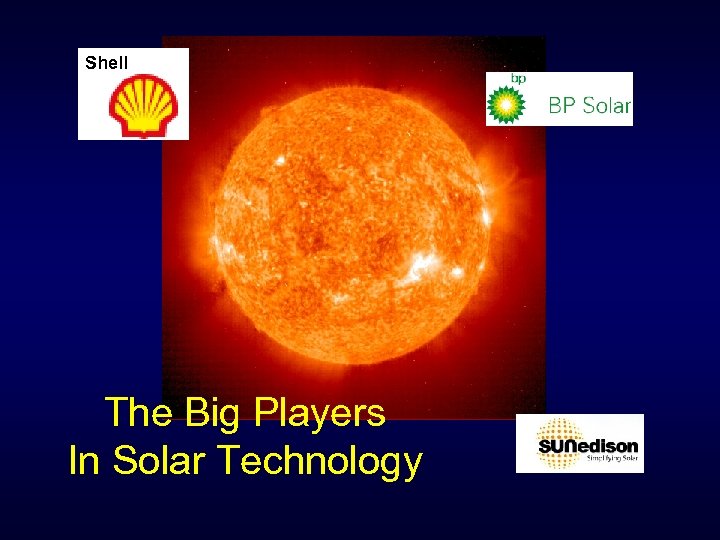 Shell The Big Players In Solar Technology 