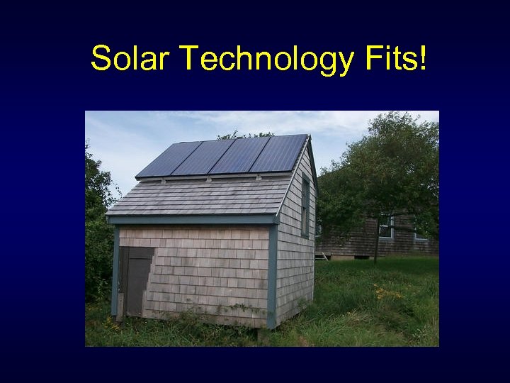 Solar Technology Fits! 