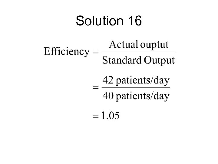 Solution 16 