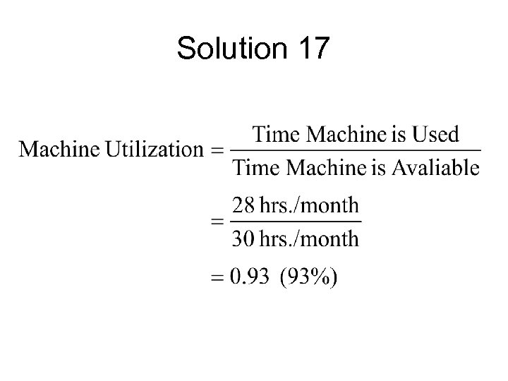 Solution 17 