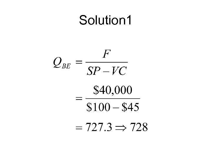 Solution 1 