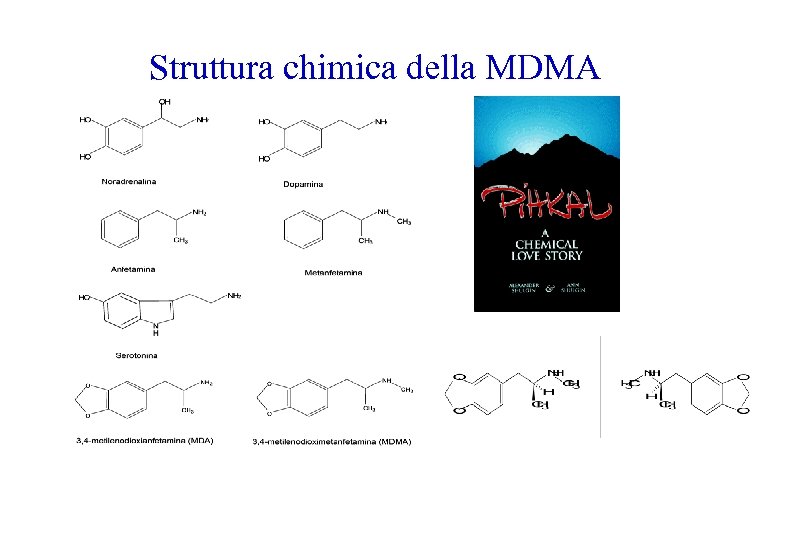 Struttura chimica della MDMA 