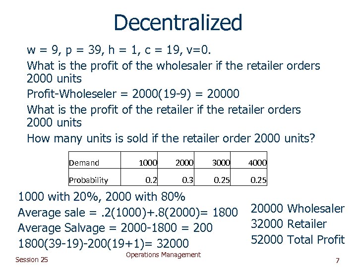 Decentralized w = 9, p = 39, h = 1, c = 19, v=0.