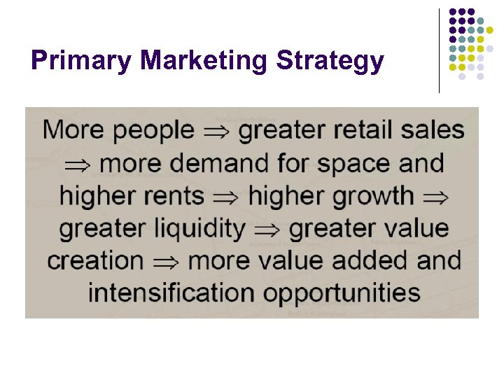 Primary Marketing Strategy 