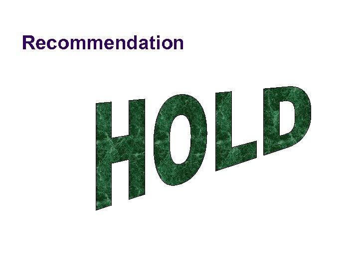 Recommendation 