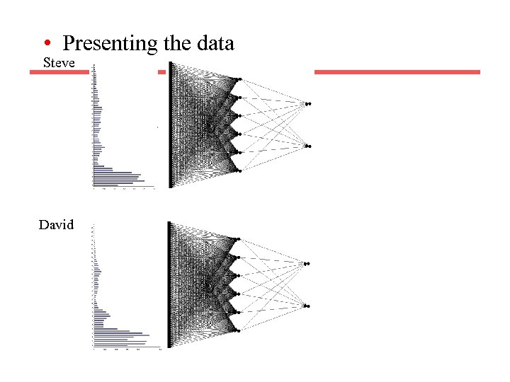  • Presenting the data Steve David 