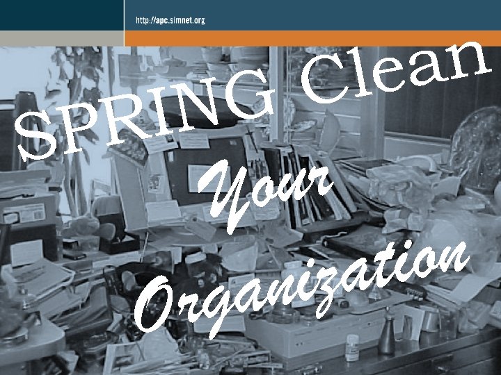 NG RI SP an le C ur Yo ion at niz rga O 