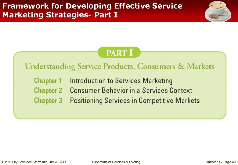 Framework for Developing Effective Service Marketing Strategies- Part I Slide © by Lovelock, Wirtz