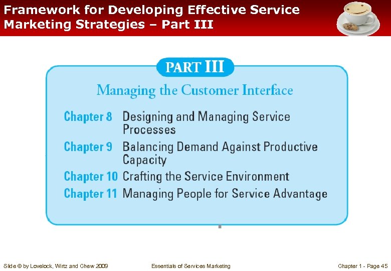 Framework for Developing Effective Service Marketing Strategies – Part III Slide © by Lovelock,