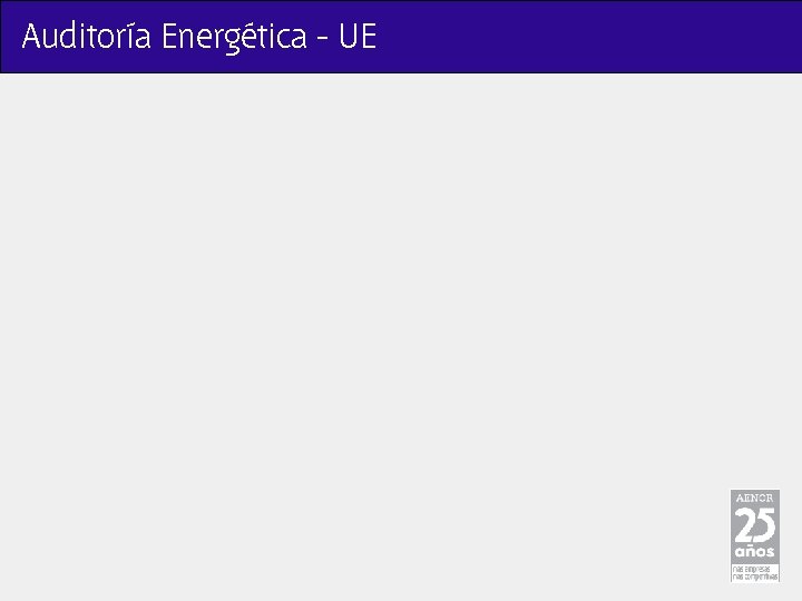 Auditoría Energética - UE 